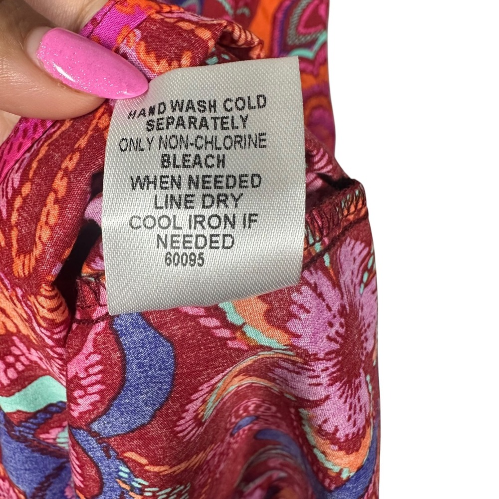 Baltic Born Palmer Tiered Floral Maxi Dress Size M Cotton Smocked Boho Pockets - Picture 11 of 12